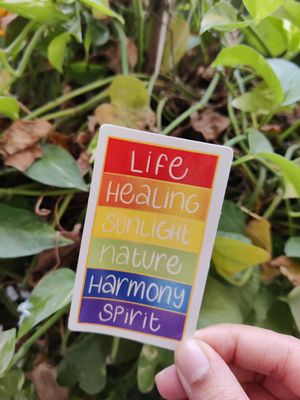 Life-Healing-Sunlight-Nature-Harmony-Spirit sticker